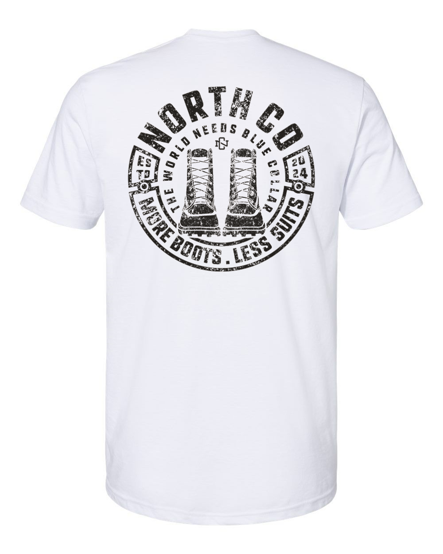 More Boots. Less Suits - White